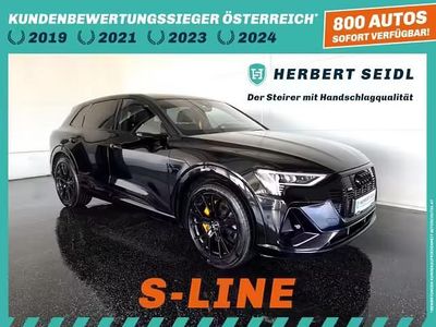 gebraucht Audi e-tron 55 quattro S-LINE BLACK EDITION NP: € 103.580,- / 21 ZOLL / LEDER VALCONA / BANG & OLFUSEN / OPTIKPAKET SCHWARZ PLUS
