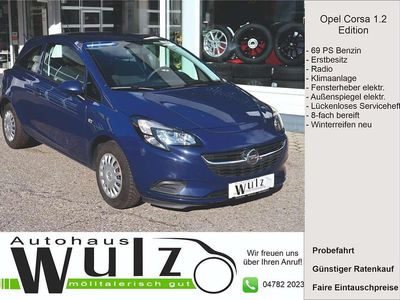 Blau Gebraucht 2015 Opel Corsa Edition Kleinwagen | € 4.450