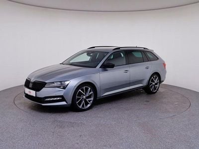 Grau Gebraucht 2021 Skoda Superb SportLine Kombi | € 28.990 (Teuer)