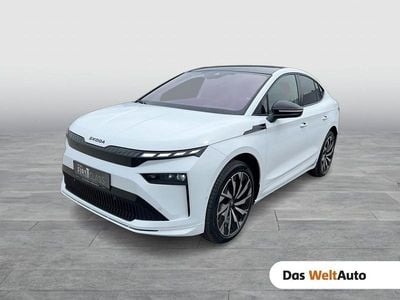 Weiss metallic Gebraucht 2025 Skoda Enyaq iV SportLine SUV | € 53.850