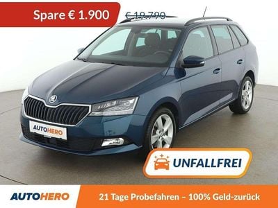 Blau Gebraucht 2021 Skoda Fabia Style Kleinwagen | € 17.890 (Fairer Preis)