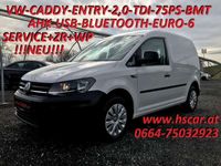 gebraucht VW Caddy 2,0-TDI-75PS-BMT-AHK-USB-Bluetooth-EURO-6