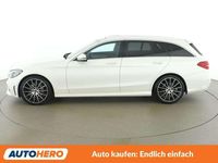Gebraucht Mercedes C220 AMG line 194 PS (142 kW) 2018 Weiß Kombi