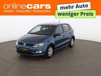 Gebraucht VW Polo Comfortline 60 PS (44 kW) 2014 Blau Kleinwagen