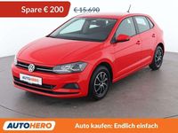 Gebraucht VW Polo Comfortline 95 PS (69 kW) 2018 Rot Kleinwagen