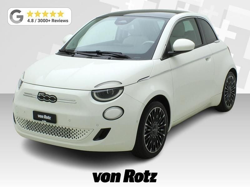 Weiss Gebraucht 2023 Fiat 500e La Prima Limousine | CHF 23’490 (Fairer Preis) - Bild 1/3