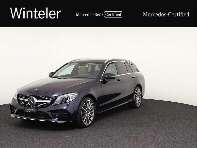 Gebraucht Mercedes C220 AMG line 194 PS (142 kW) 2019 Blau Limousine
