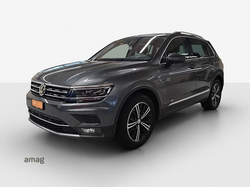 Indium grey metallic Gebraucht 2019 VW Tiguan Highline SUV | CHF 23’990 (Superpreis) - Bild 1/4