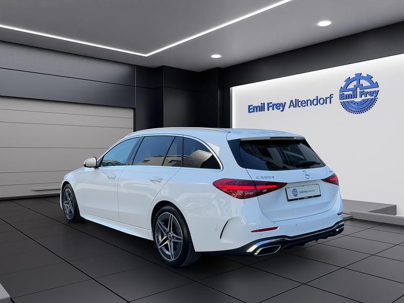 Neu Mercedes C220 AMG line 197 PS (144 kW) 2025 Weiss Kombi