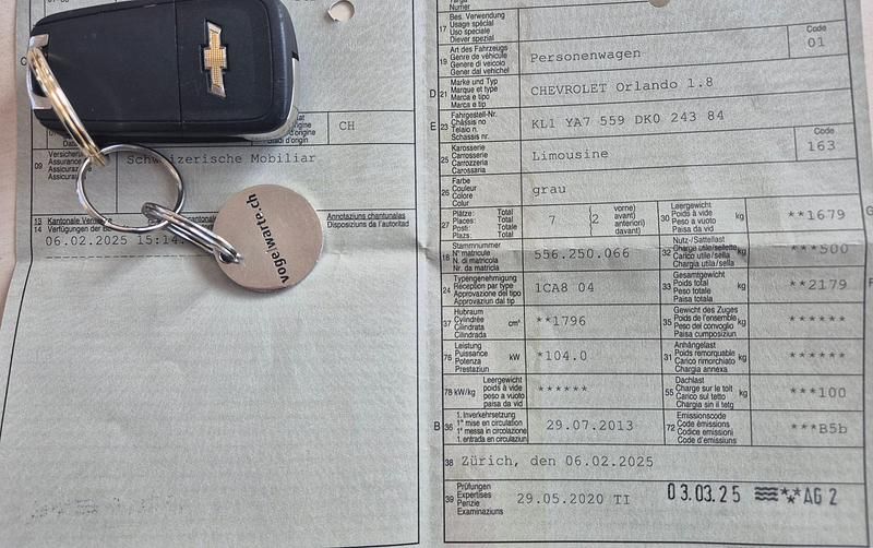 Gebraucht Chevrolet Orlando LTZ 141 PS (103 kW) 2013 Van / Kleinbus