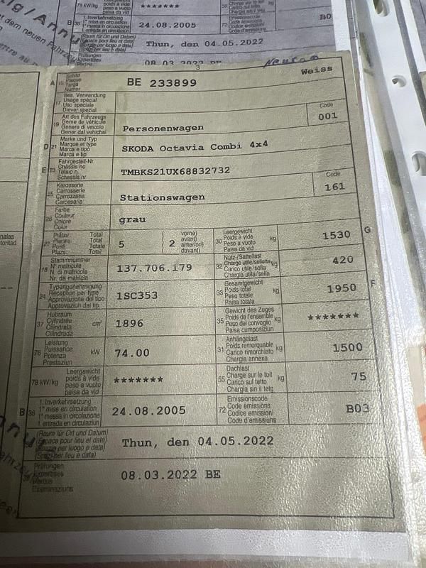 Gebraucht 2005 Skoda Octavia | CHF 1’980 (Superpreis) - Bild 1/1