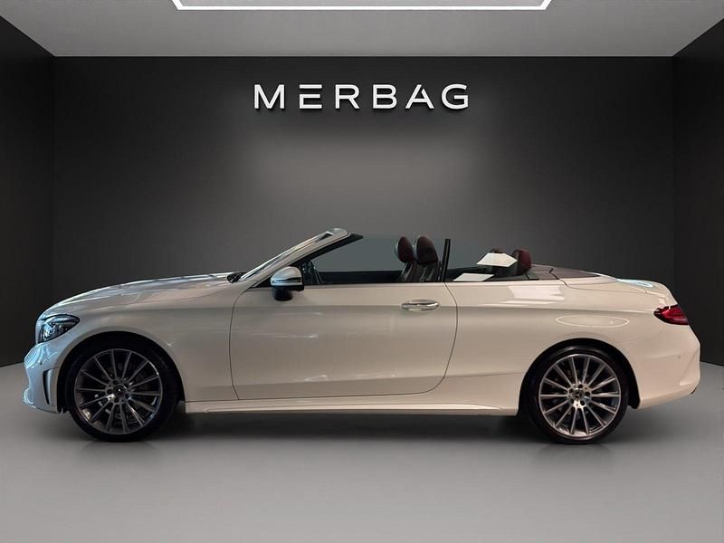 Gebraucht Mercedes C200 AMG line 184 PS (135 kW) 2021 Weiss Cabrio
