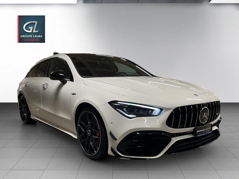 Gebraucht Mercedes CLA45 AMG Shooting Brake AMG 422 PS (310 kW) 2019 Weiss Kombi
