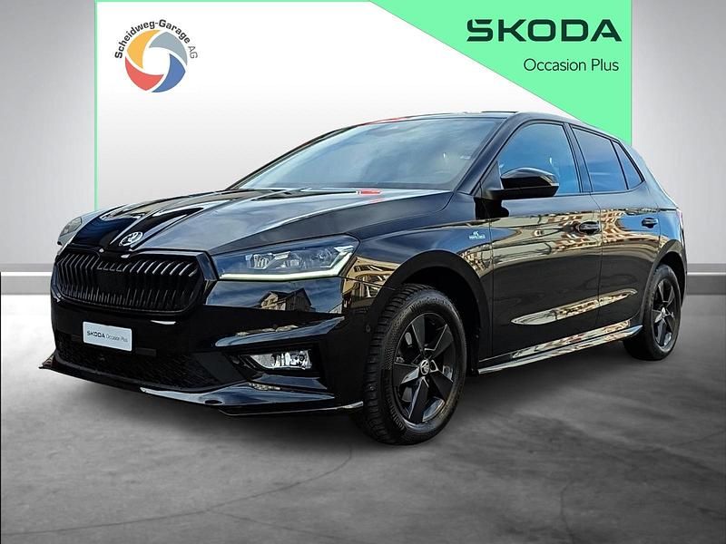 Schwarz Gebraucht 2023 Skoda Fabia Monte Carlo Limousine | CHF 22’850 (Fairer Preis) - Bild 1/4