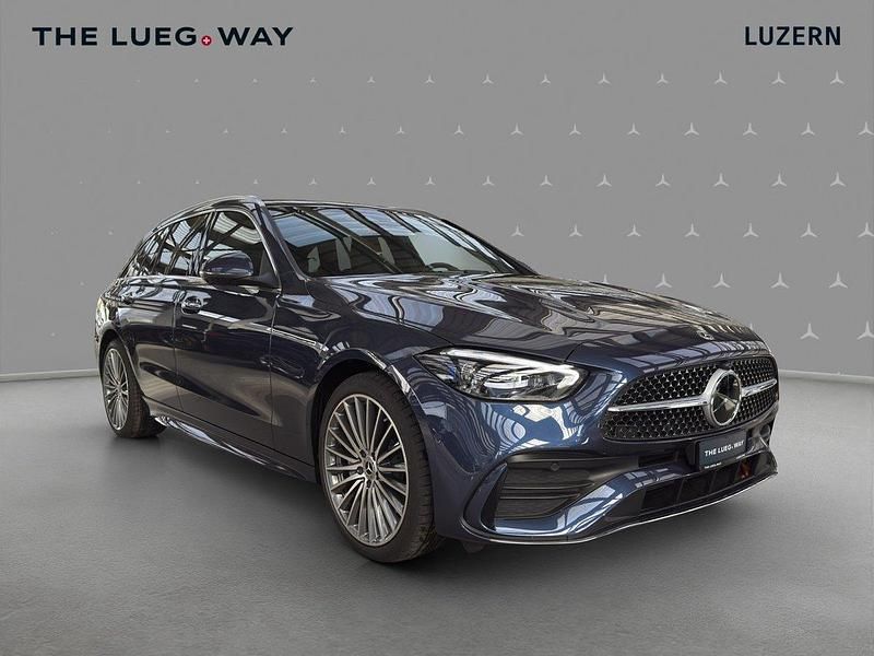 Neu Mercedes C220 197 PS (144 kW) 2025 Blau Kombi