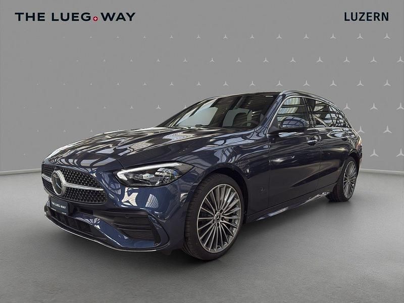 Neu Mercedes C220 197 PS (144 kW) 2025 Blau Kombi
