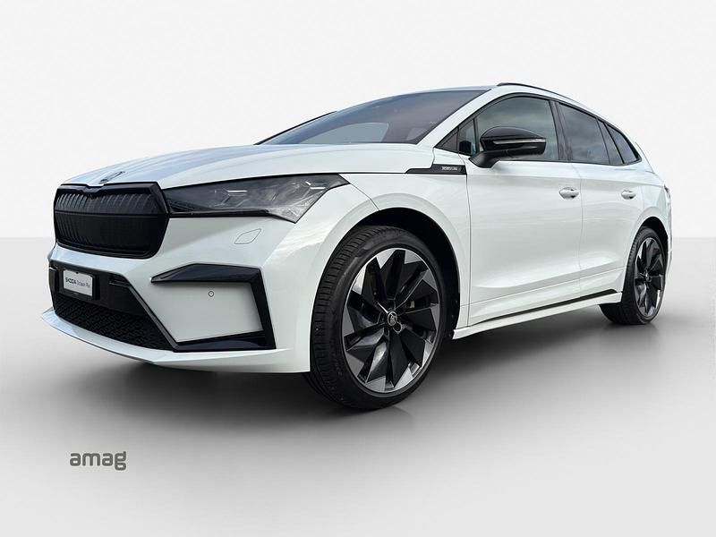 Gebraucht Skoda Enyaq iV SportLine 150 kW (204 PS) 2021 Moon weiss, metallic SUV