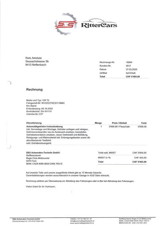 Gebraucht VW T4 102 PS (75 kW) 2003 Van