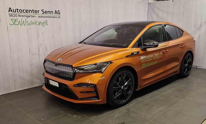 Orange Gebraucht 2023 Skoda Enyaq iV RS SUV | CHF 37’960 (Guter Preis) - Bild 1/4