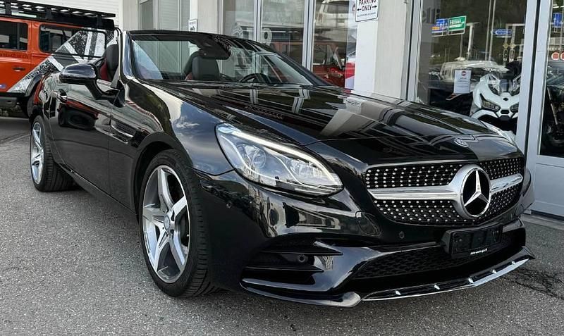 Schwarz Gebraucht 2016 Mercedes SLC300 AMG line Cabrio | CHF 27’900 - Bild 1/4