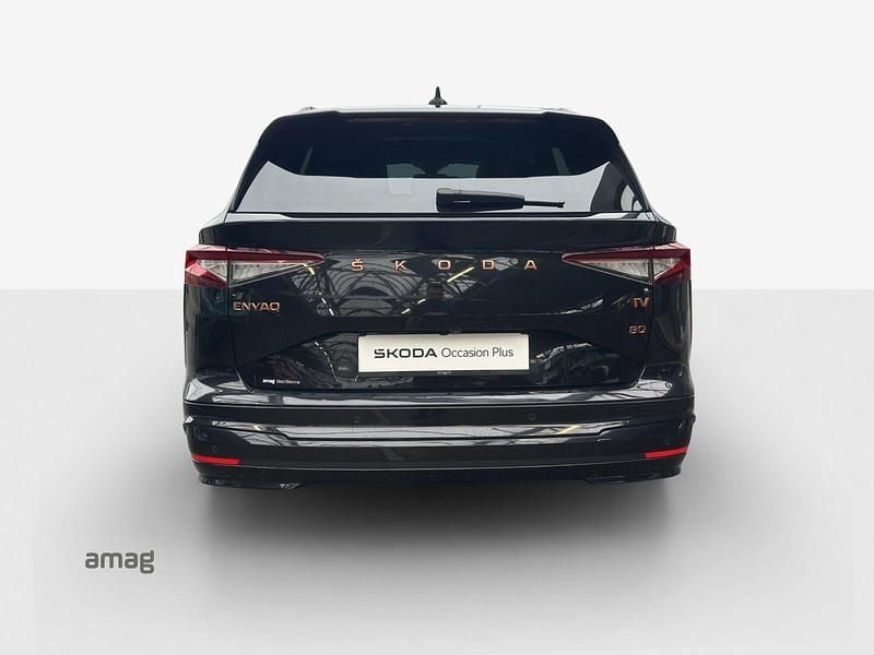 Gebraucht Skoda Enyaq iV 194 kW (265 PS) 2021 Magic schwarz, perleffekt SUV