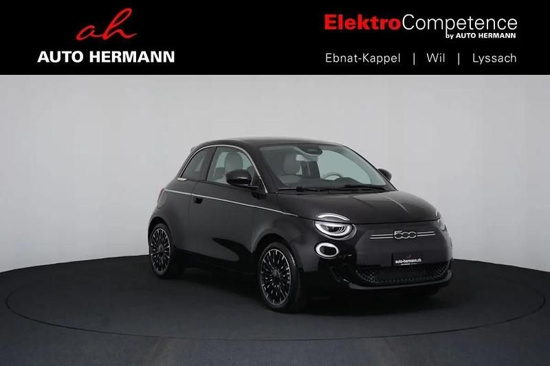 Neu Fiat 500e La Prima 87 kW (119 PS) 2025 Schwarz Kleinwagen