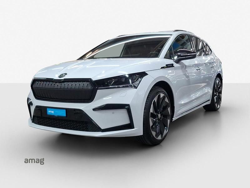 Moon weiss, metallic Gebraucht 2021 Skoda Enyaq iV SportLine SUV | CHF 28’990 (Fairer Preis) - Bild 1/4