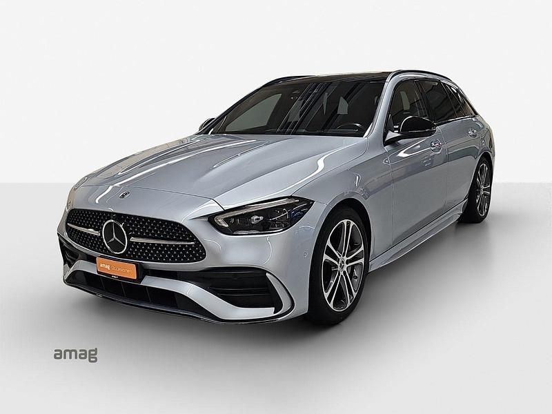 Gebraucht Mercedes C220 AMG line 200 PS (147 kW) 2022 Silber Kombi