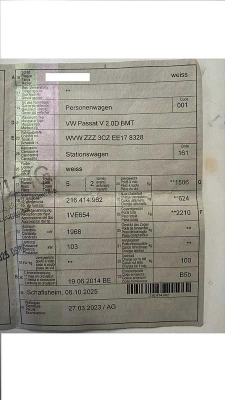 Gebraucht VW Passat Comfortline 140 PS (102 kW) 2014 Kombi