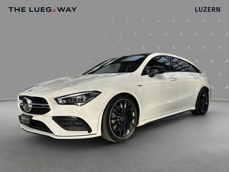 Gebraucht Mercedes CLA35 AMG Shooting Brake AMG 306 PS (225 kW) 2019 Weiss Kombi