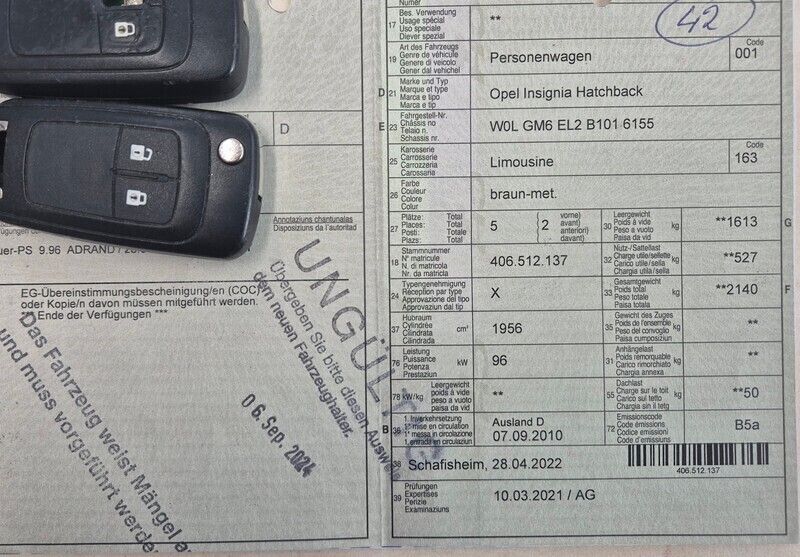 Gebraucht Opel Insignia 110 PS (80 kW) 2010 Kombi