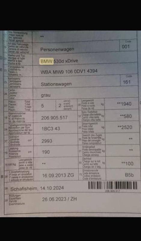 Gebraucht BMW 530 258 PS (189 kW) 2013 Kombi