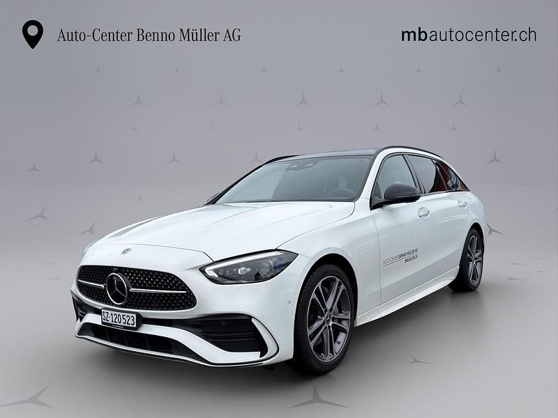 Gebraucht Mercedes C220 AMG line 220 PS (161 kW) 2024 Weiss Kombi