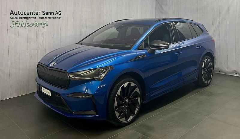 Blau Gebraucht 2022 Skoda Enyaq iV SportLine SUV | CHF 29’960 (Superpreis) - Bild 1/4