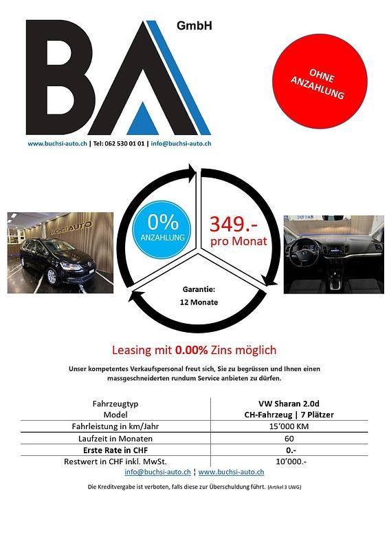 Gebraucht VW Sharan Comfortline 150 PS (110 kW) 2019 Van / Kleinbus