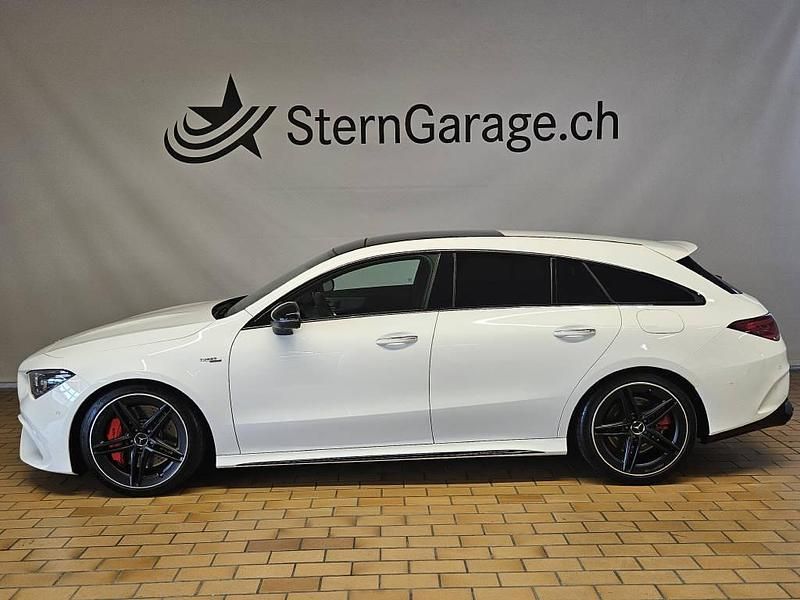 Gebraucht Mercedes CLA45 AMG Shooting Brake AMG 421 PS (309 kW) 2021 Weiss Kombi