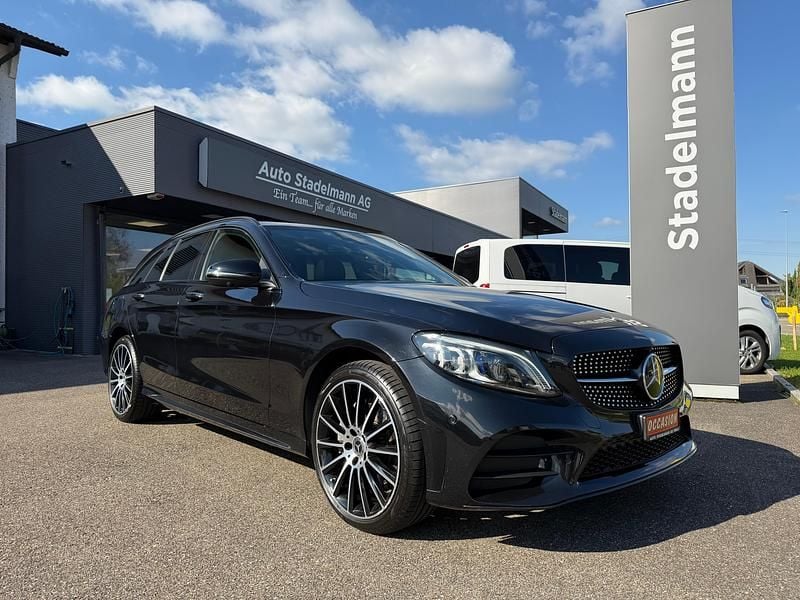 Schwarz Gebraucht 2021 Mercedes C220 AMG line Kombi | CHF 29’950 (Fairer Preis) - Bild 1/4