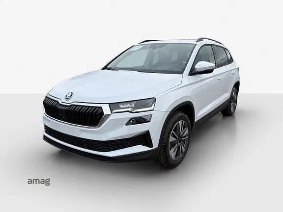 Neu Skoda Karoq Dynamic 150 PS (110 kW) 2026 Moon weiss, metallic SUV