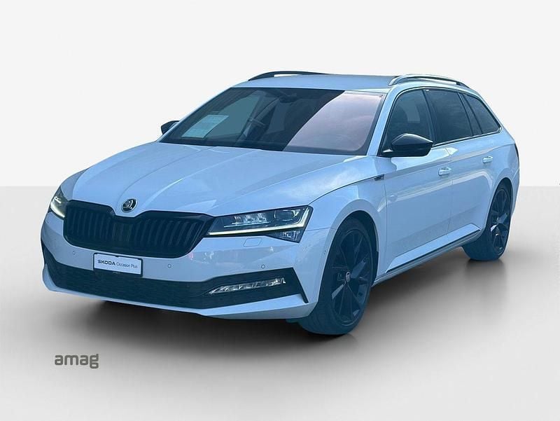 Moon weiss, metallic Gebraucht 2021 Skoda Superb SportLine Kombi | CHF 30’900 - Bild 1/4