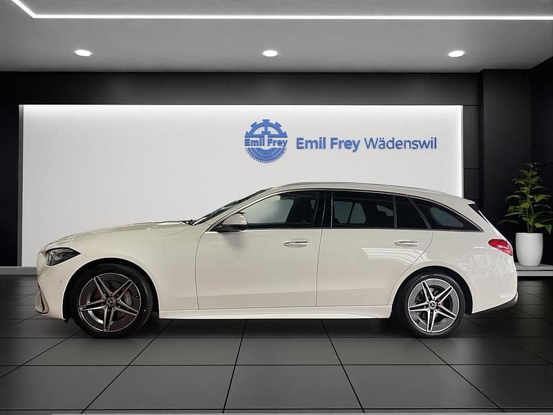 Neu Mercedes C220 AMG line 197 PS (144 kW) 2025 Weiss Kombi