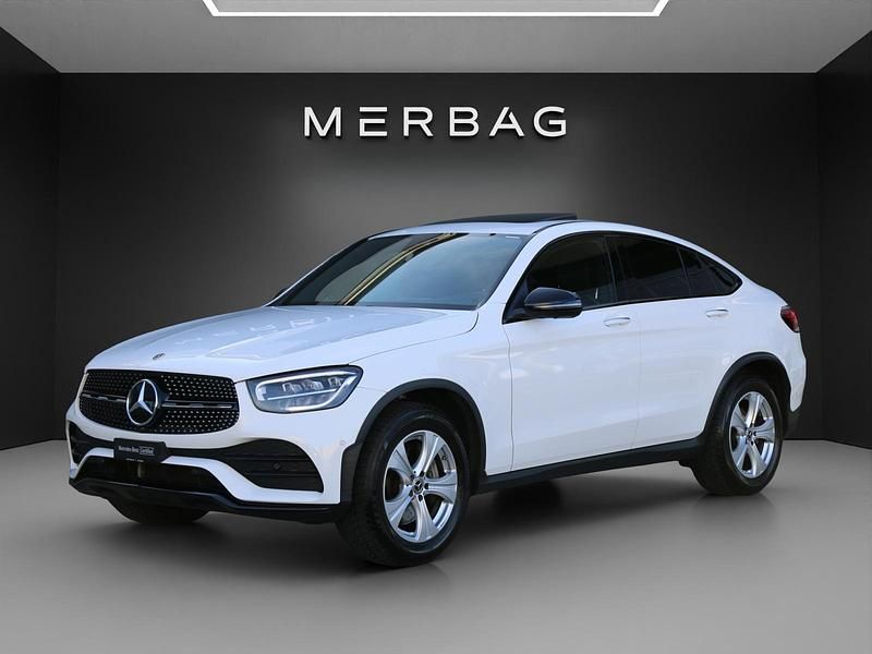 Gebraucht Mercedes GLC220 AMG line 194 PS (142 kW) 2021 Weiss Coupé