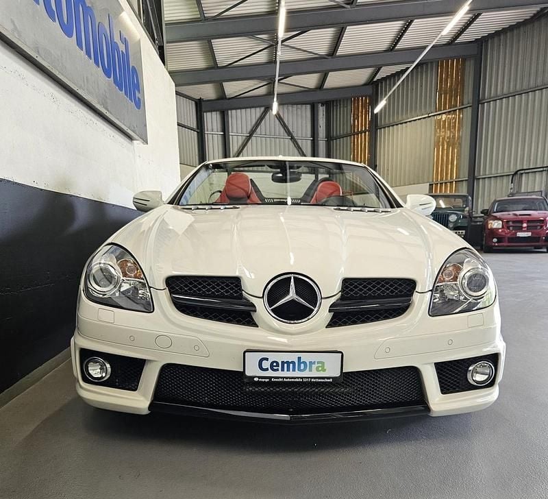 Gebraucht Mercedes SLK55 AMG AMG 360 PS (264 kW) 2009 Weiss Cabrio