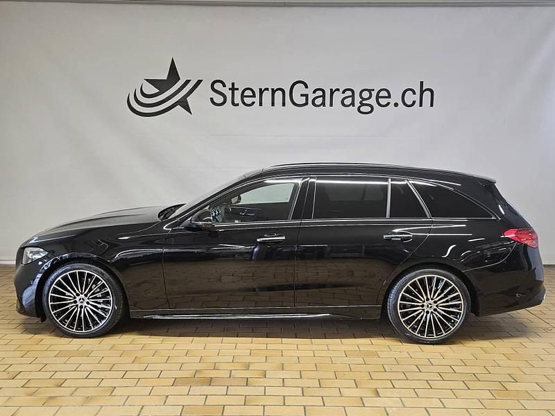 Neu Mercedes C220 AMG line 197 PS (144 kW) 2025 Schwarz Kombi