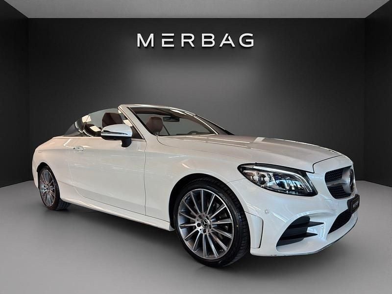 Gebraucht Mercedes C200 AMG line 184 PS (135 kW) 2021 Weiss Cabrio