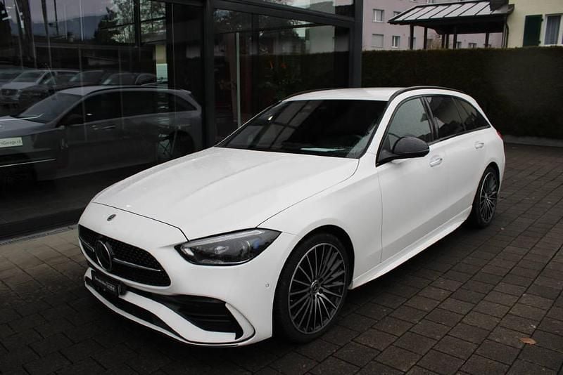 Gebraucht Mercedes C220 AMG line 200 PS (147 kW) 2023 Weiss Kombi