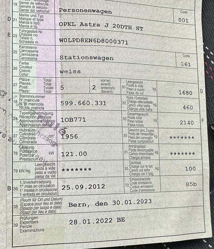 Gebraucht Opel Astra Sport 165 PS (121 kW) 2012