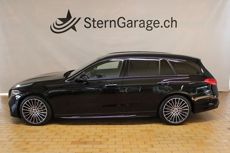 Gebraucht Mercedes C220 AMG line 200 PS (147 kW) 2024 Schwarz Kombi