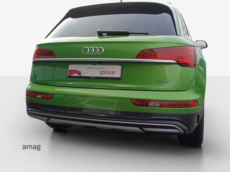 Gebraucht Audi Q5 Advanced 286 PS (210 kW) 2021 Sonderlackierung/javagruen met. (y6w) SUV