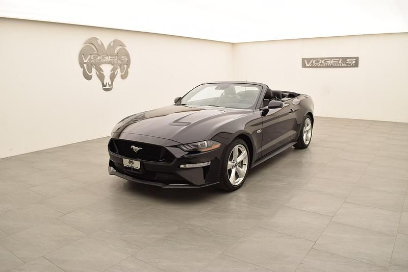 Schwarz Gebraucht 2020 Ford Mustang GT Convertible Cabrio | CHF 53’900 (Teuer) - Bild 1/4
