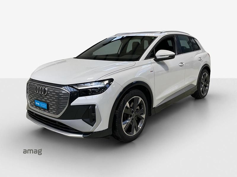 Gletscherweiss metallic Gebraucht 2021 Audi Q4 e-tron Basis SUV | CHF 33’200 (Fairer Preis) - Bild 1/3